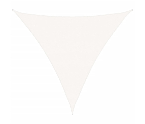 Toldo de vela triangular HDPE 5x5x5 m blanco