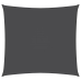 Toldo de vela cuadrado tela Oxford gris antracita 2x2 m