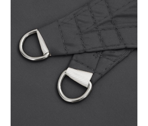 Toldo de vela cuadrado tela Oxford gris antracita 2x2 m