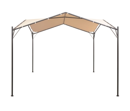 Cenador 4x4 m de acero beige
