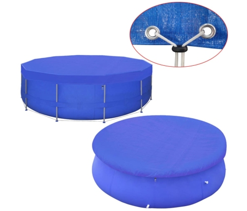 Cubierta de piscina PE 540 cm 90 g/m² redonda