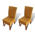 Sillas de comedor 2 unidades ratán natural marrón