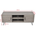 Mueble para TV gris 120x40x45 cm