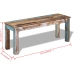 Banco de madera maciza reciclada 110x35x45 cm