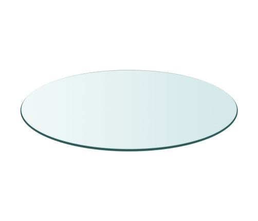 Tablero de mesa de cristal templado redondo 800 mm