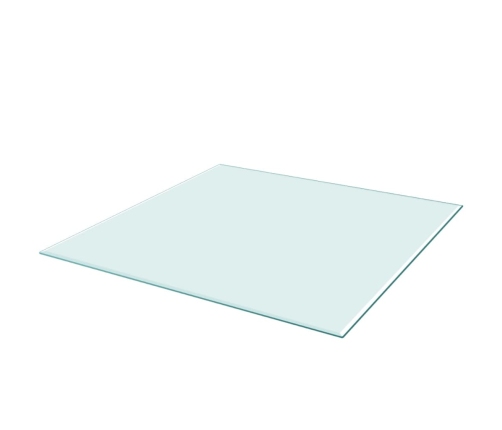 Tablero de mesa de cristal templado cuadrado 800x800 mm