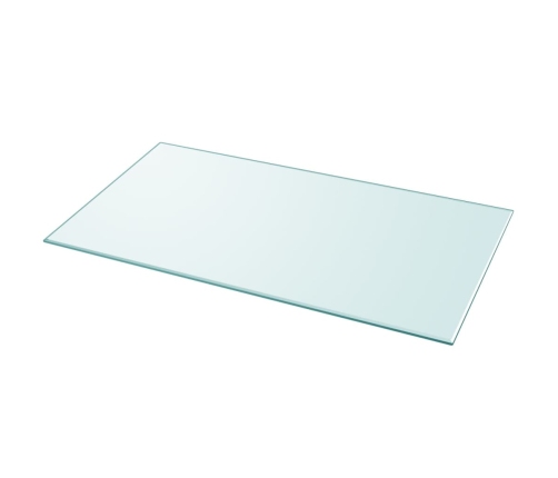 Tablero de mesa de cristal templado cuadrado 1200x650 mm