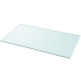 Tablero de mesa de cristal templado cuadrado 1200x650 mm