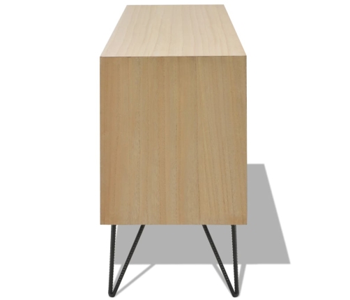 vidaXL Mueble para TV MDF marrón 120x30x50 cm