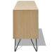 vidaXL Mueble para TV MDF marrón 120x30x50 cm