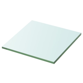Panel de estante vidrio claro 20x20 cm