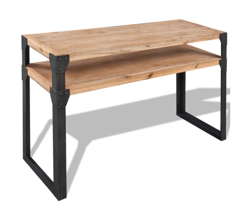 Mesa consola de madera maciza reciclada 120x40x85 cm