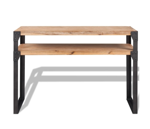 Mesa consola de madera maciza reciclada 120x40x85 cm