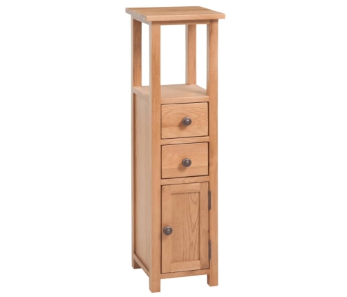 Mueble de esquina de madera de roble maciza 26x26x94 cm