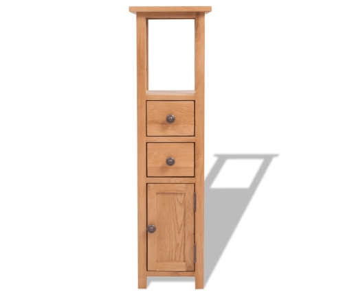 Mueble de esquina de madera de roble maciza 26x26x94 cm