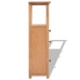 Mueble de esquina de madera de roble maciza 26x26x94 cm