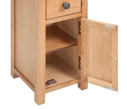 Mueble de esquina de madera de roble maciza 26x26x94 cm