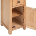 Mueble de esquina de madera de roble maciza 26x26x94 cm