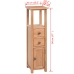 Mueble de esquina de madera de roble maciza 26x26x94 cm