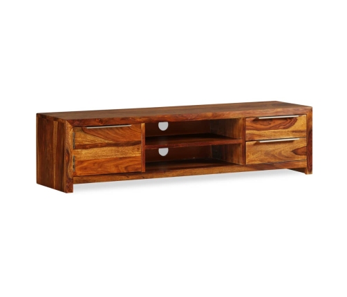 Mueble de TV madera maciza de sheesham 120x30x30 cm