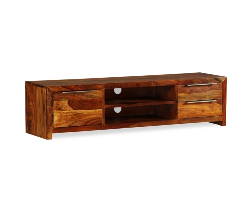 Mueble de TV madera maciza de sheesham 120x30x30 cm