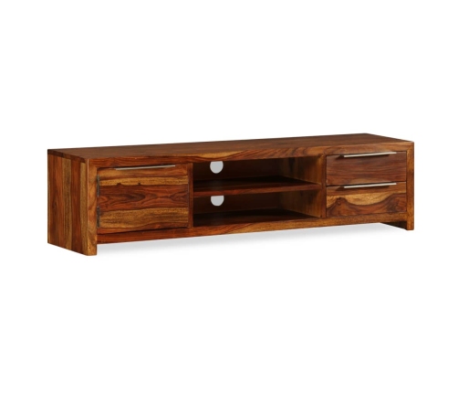 Mueble de TV madera maciza de sheesham 120x30x30 cm