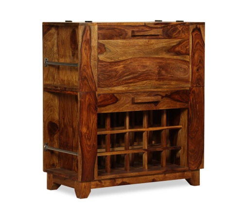 Mueble bar madera maciza de sheesham 85x40x95 cm