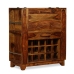 Mueble bar madera maciza de sheesham 85x40x95 cm