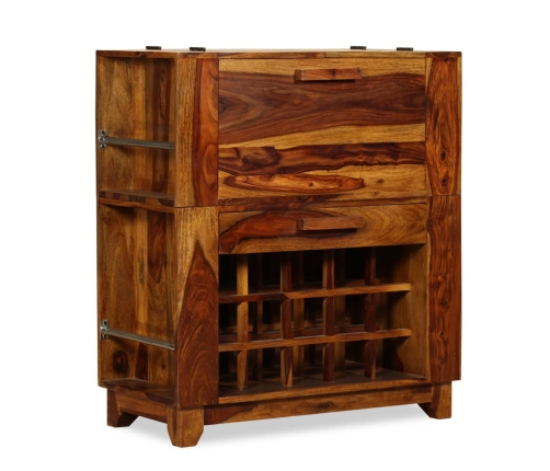 Mueble bar madera maciza de sheesham 85x40x95 cm