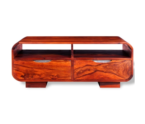 Mesa de centro de madera maciza de sheesham 90x40x35 cm