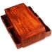 Mesa de centro de madera maciza de sheesham 90x40x35 cm