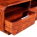 Mesa de centro de madera maciza de sheesham 90x40x35 cm