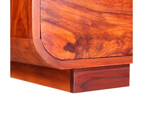 Mesa de centro de madera maciza de sheesham 90x40x35 cm