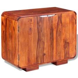 Aparador de madera maciza de sheesham 75x35x60 cm