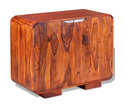 Aparador de madera maciza de sheesham 75x35x60 cm