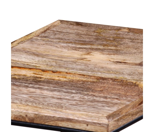 Mesa de centro de madera maciza de mango 56x48x40 cm