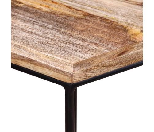 vidaXL Mesa de centro de madera maciza de mango 56x48x40 cm