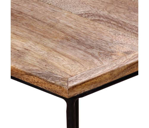 vidaXL Mesa de centro de madera maciza de mango 56x48x40 cm