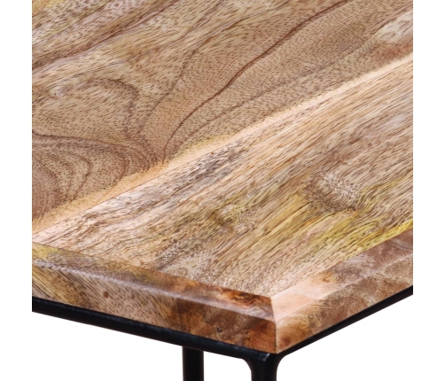 vidaXL Mesa de centro de madera maciza de mango 56x48x40 cm