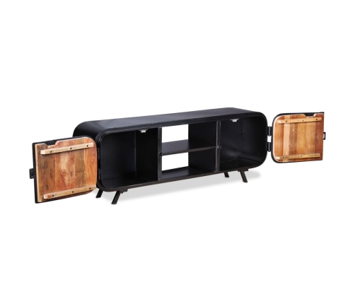 Mueble de TV madera reciclada 120x30x45 cm