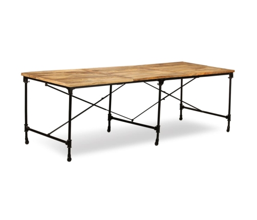 Mesa de comedor de madera maciza de mango 240 cm