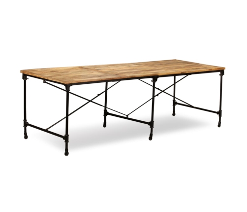 Mesa de comedor de madera maciza de mango 240 cm