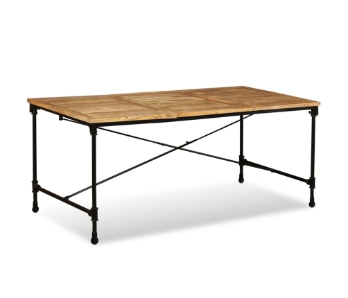 Mesa de comedor de madera maciza de mango 180 cm