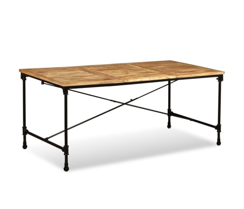 Mesa de comedor de madera maciza de mango 180 cm