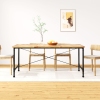 Mesa de comedor de madera maciza de mango 180 cm