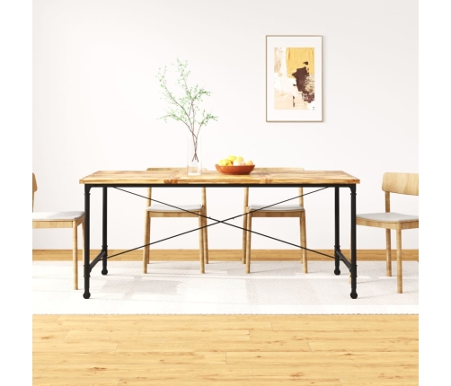 Mesa de comedor de madera maciza de mango 180 cm