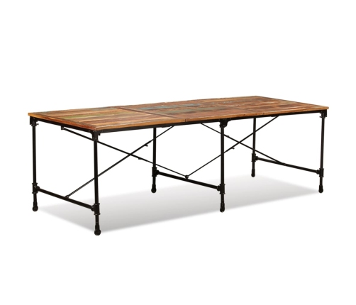 Mesa de comedor de madera maciza reciclada 240 cm