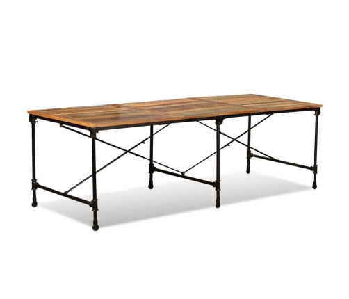 Mesa de comedor de madera maciza reciclada 240 cm