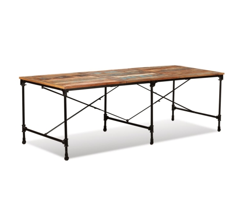 Mesa de comedor de madera maciza reciclada 240 cm