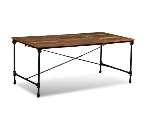 vidaXL Mesa de comedor de madera maciza reciclada 180 cm